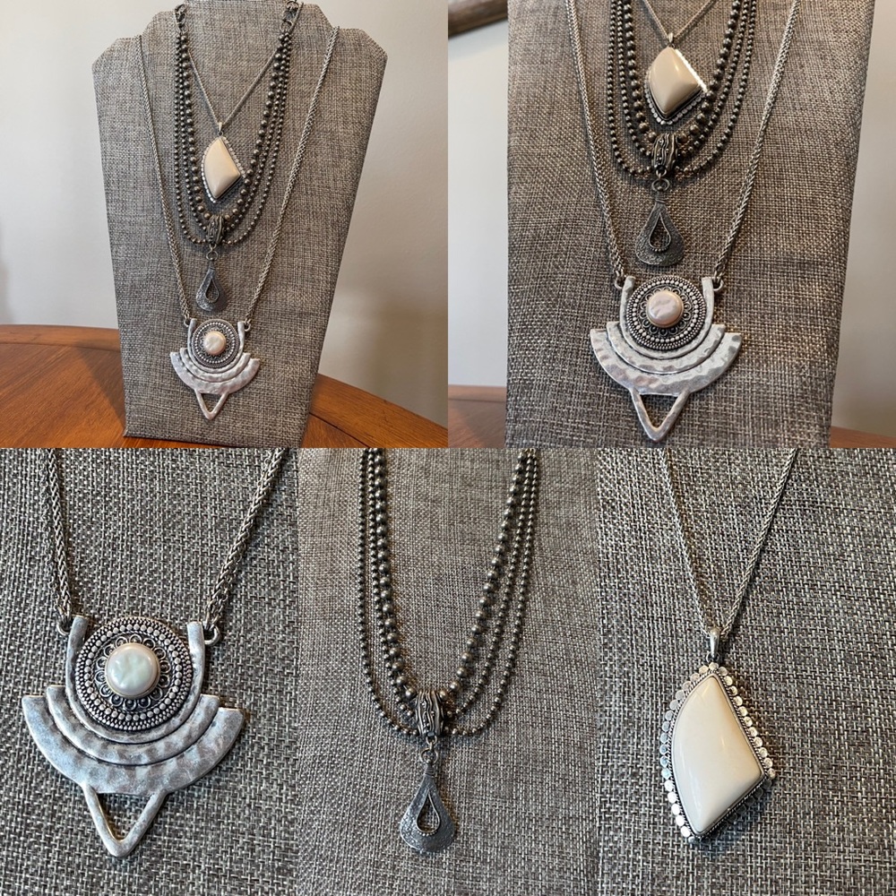 Bundle of 3 | Lucky Brand + Vintage Silver Necklaces